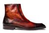 Mezlan Maverick Patina Cap Toe Boot Chocolate/Cognac