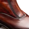 Mezlan Maverick Patina Cap Toe Boot Chocolate/Cognac