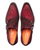 Mezlan Cascade Suede Double Monk Strap Wine