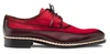Mezlan Summit Calf/Suede Lace Up Burgundy/Red