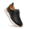  Hill Pebbled Calf Sneaker Black