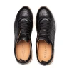  Hill Pebbled Calf Sneaker Black