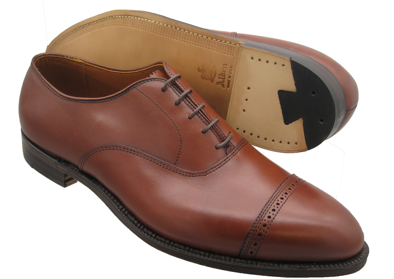 alden perforated cap toe boot