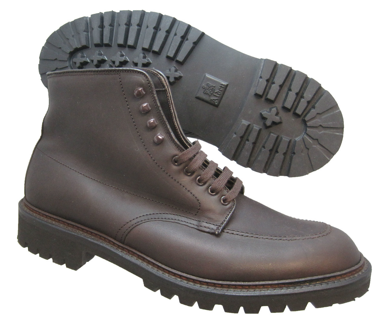 Alden Indy Workboot Dark Brown Kudu Leather #404 - Sherman Brothers Inc