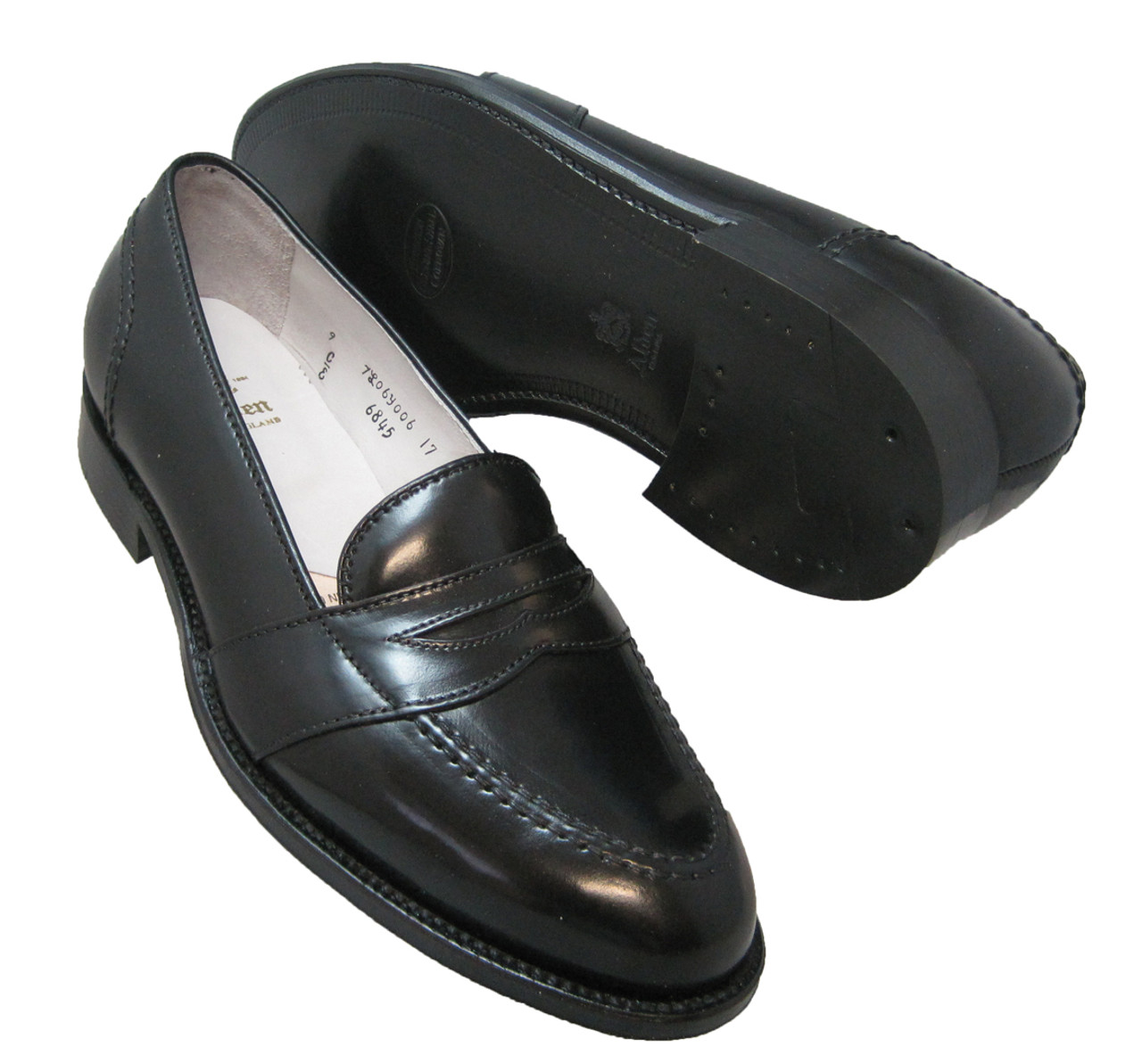 Alden Full Strap Slip-On Loafer Black Shell Cordovan #6845