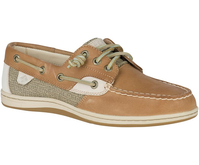 Sperry Women's Songfish Boat Shoe Linen Oat