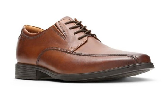 Clarks Men's Tilden Walk Dark Tan Leather