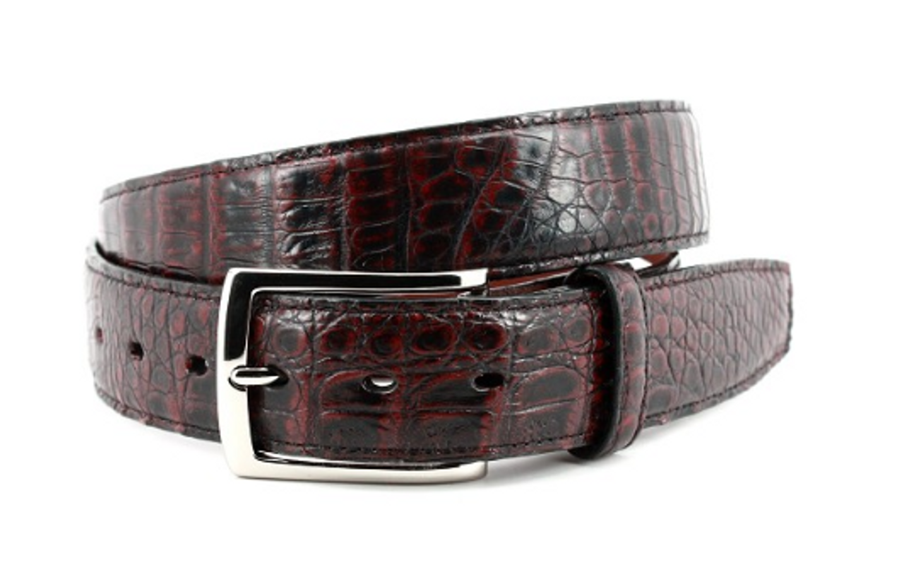 Torino South American Caiman Belt Black