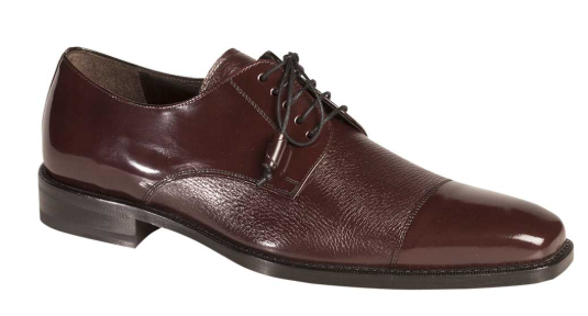 Mezlan Soka Calfskin/Deerskin Burgundy 
