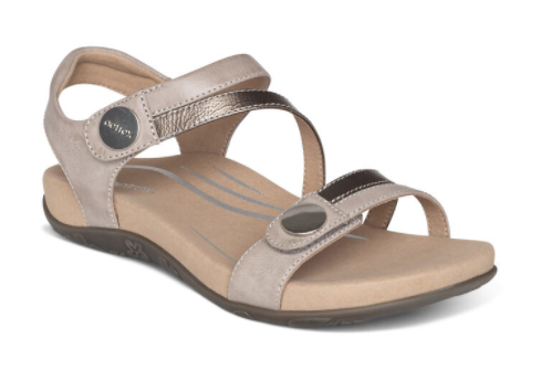 Aetrex Women's Jess Sandals- Black