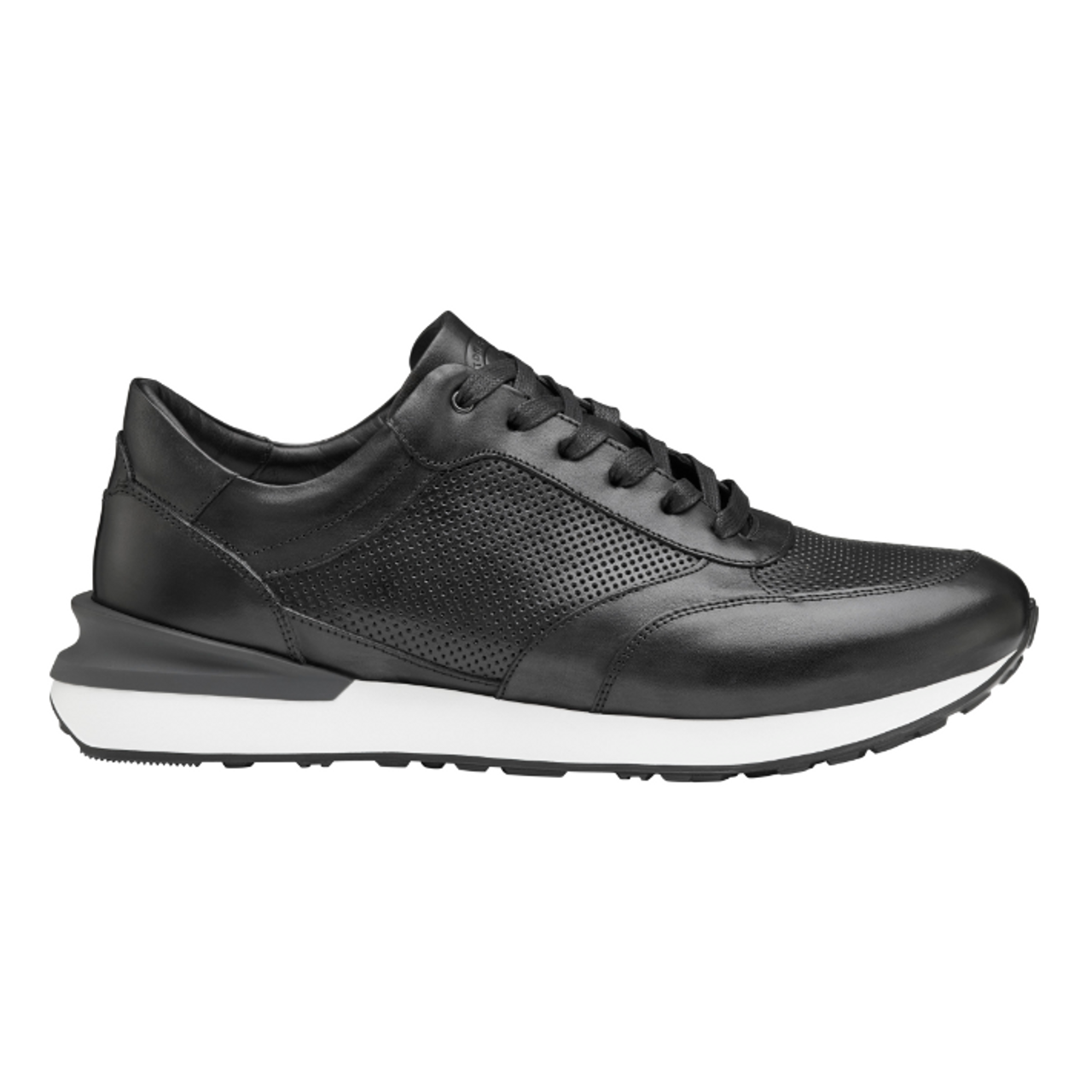 Johnston & Murphy Briggs Italian Calfskin Jogger Sneaker Black ...