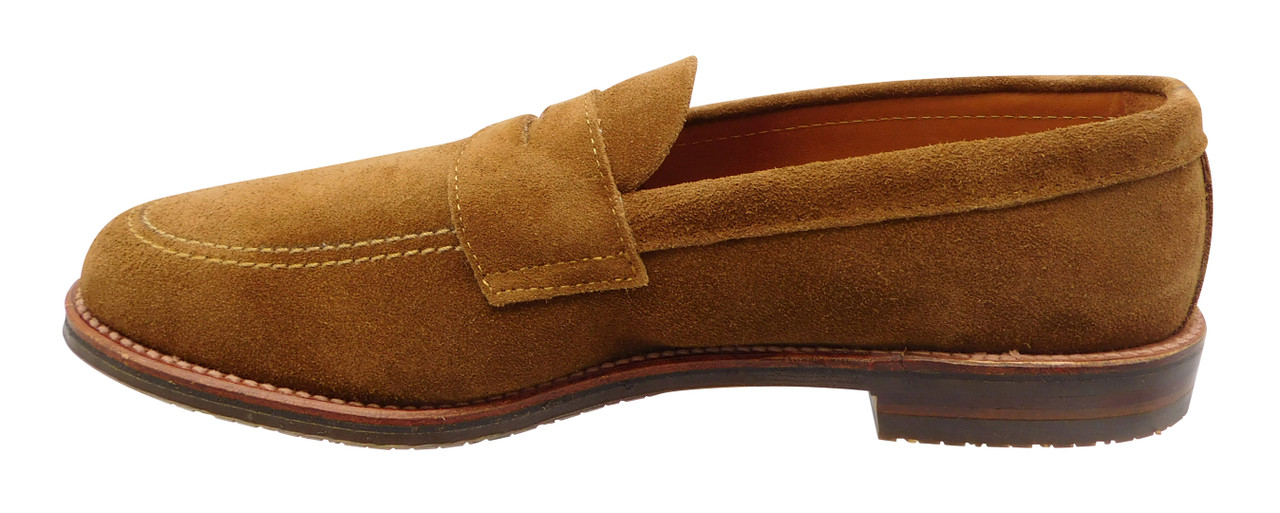 Alden Penny Loafer with Leisure 3 sole Snuff Suede #6221L - Sherman ...