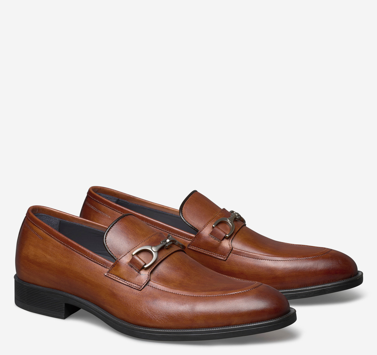 Johnston & Murphy Flynch Bit Tan Italian Calfskin - Sherman