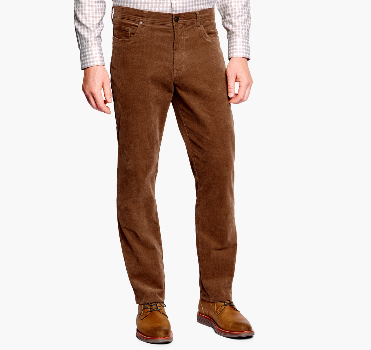 Johnston & Murphy Corduroy Pants Camel - Sherman Brothers Inc