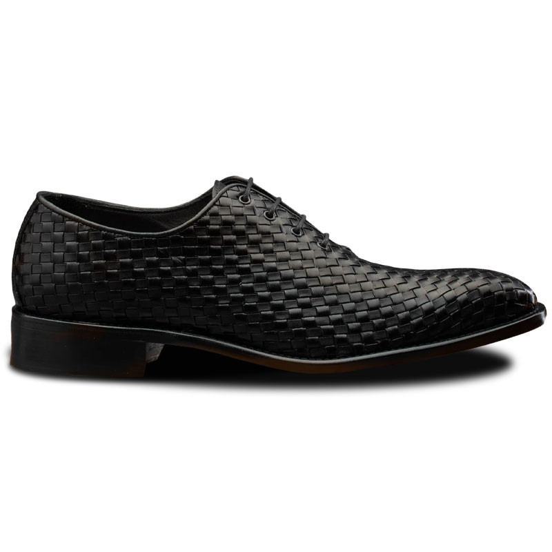 Toscana Big and Tall 5373 Calzoleria Woven Lace-Up Black - Sherman ...