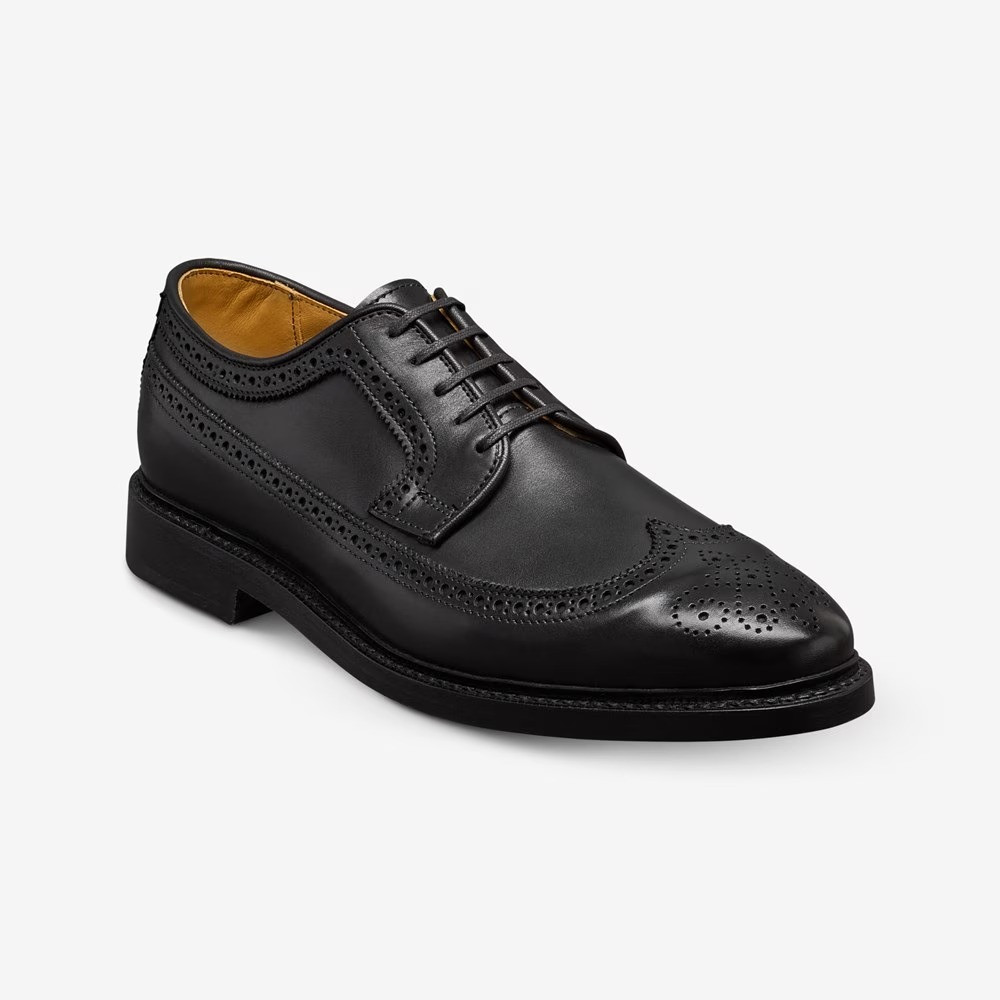 chinese dress ladies Allen Edmonds Mason Reserve Wingtip Derby Dress Shoe in Walnut Leather, Size 7.5 E main image 1