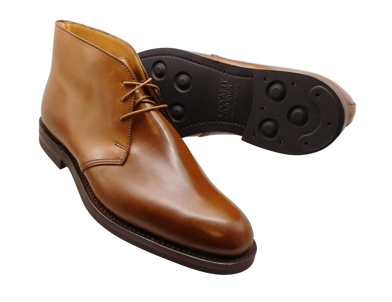 Crockett & Jones Chiltern Whiskey Shell Cordovan Chukka Boot