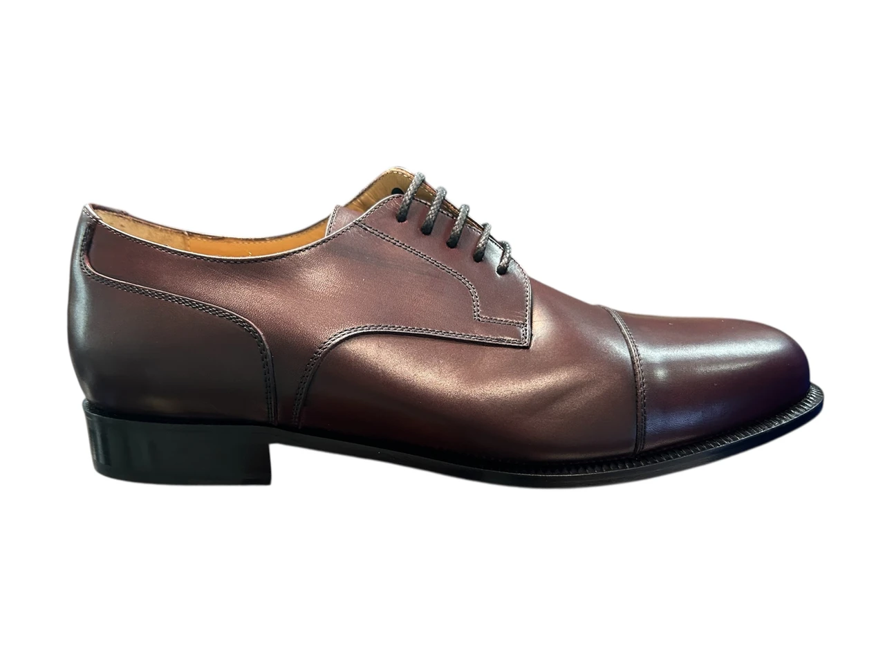 Dino Monti Italy Black Leather Wingtip‎ Brogue Dress Shoes Mens 9.5 D Oxford Black Oxford Wingtip Brogues | SALE | Italian Shoes for Men main image 2