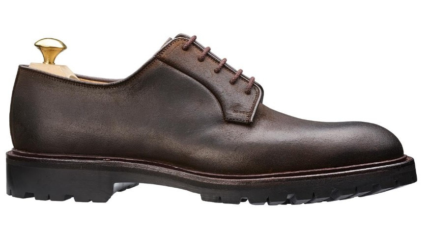 Crockett & Jones Lanark 3 Dark Brown Rough Out Suede - Sherman Brothers Inc