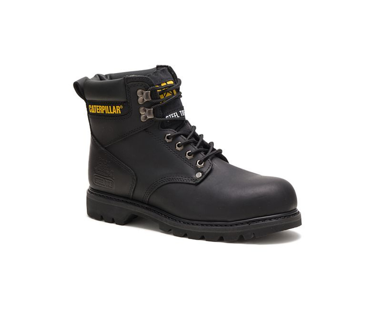 CAT Footwear Men's Second Shift Steel Toe Work Boot Black