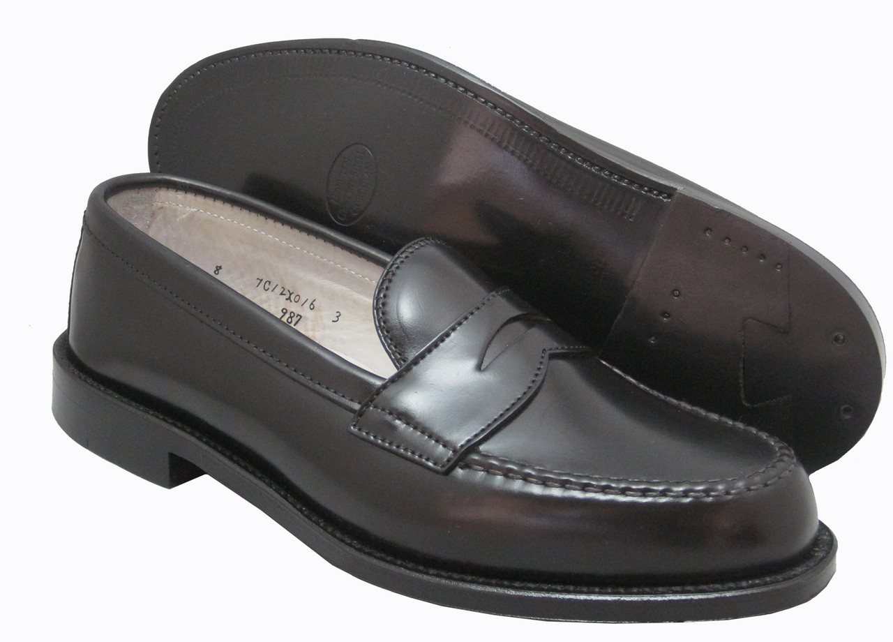 Alden - Men's Leisure Handsewn in Black Shell Cordovan
