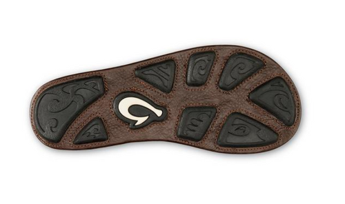 Olukai Men's Hiapo Sandals Rum/Dark Wood
