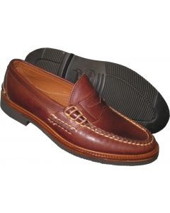 Alden - Men's Cape Cod Beefroll Penny Mocc w/ Vibram Sole dark