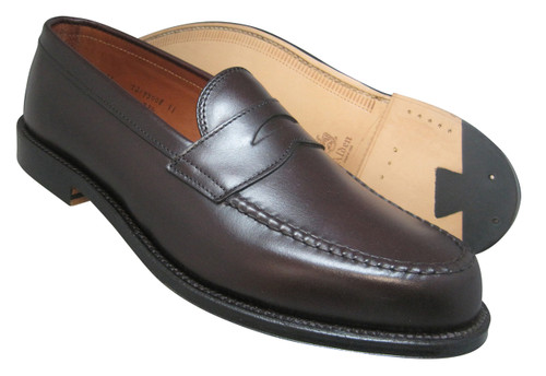 alden leisure handsewn penny loafers