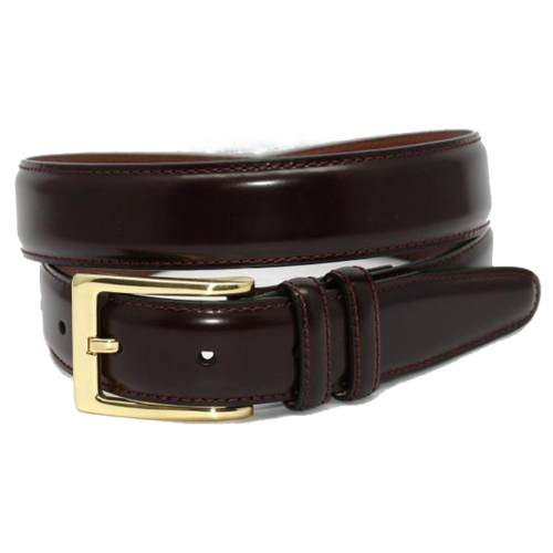 Torino Antigua Leather Cordovan Belt Burgundy - Sherman Brothers Inc