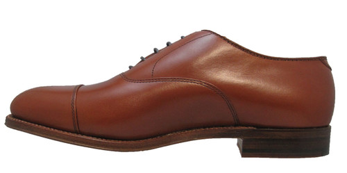 ALDEN - MENS STRAIGHT CAP TOE BAL Burnished Tan CALFSKIN #9062