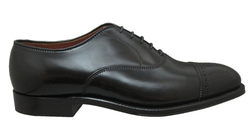 ALDEN Black SHELL CORDOVAN PERFORATED CAP TOE BAL OXFORD #9016