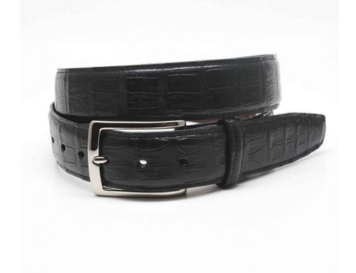 Genuine American Alligator Belt in Brown by Torino Leather Co