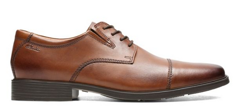 clarks tilden cap dark tan