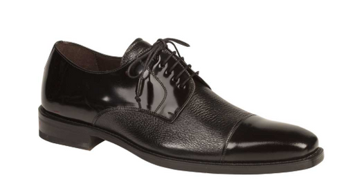 Mezlan Soka Calfskin/Deerskin Black 