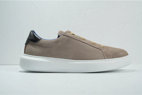 G. Brown Puff E554 Suede Sneaker Tan w/ Brown Tab