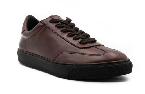 G. Brown Flight #B501 Calfskin Sneaker Rust w/ Black Sole