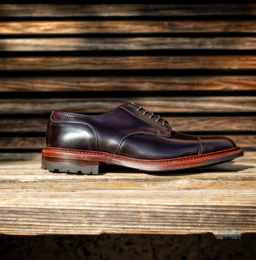 Pre Order - Limited Addition "Winslow" Color 8 Shell Cordovan Cap toe Blucher w/ Commando Sole #D8516C - Deposit Only