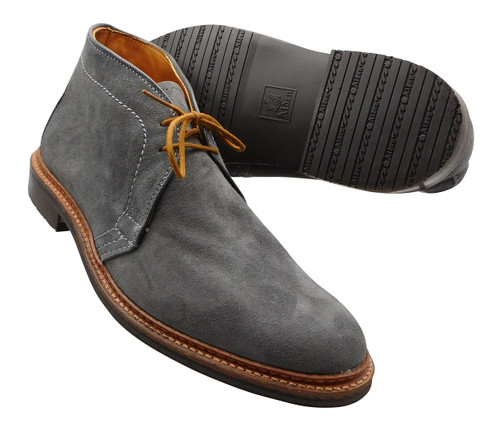 Alden Gray Suede  Leisure three rubber sole Chukka boot #1592L