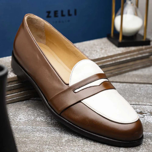 りり。A03（白）、 A13（茶）、 A02（Lee） alba-penny-loafer-brown-cream-
