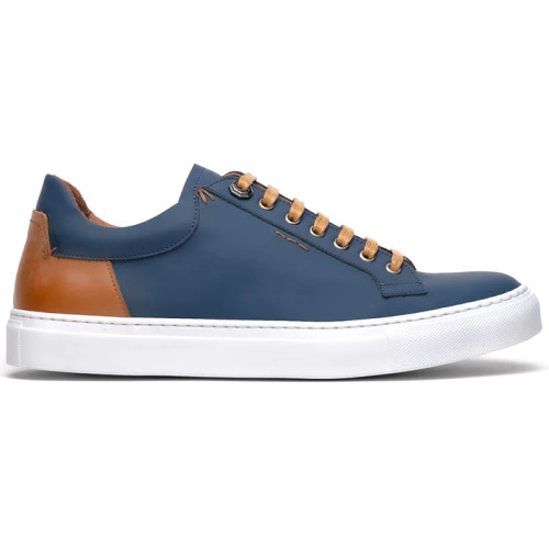 Zelli Diaz Rubberized Calfskin Sneaker Olive Green - Sherman