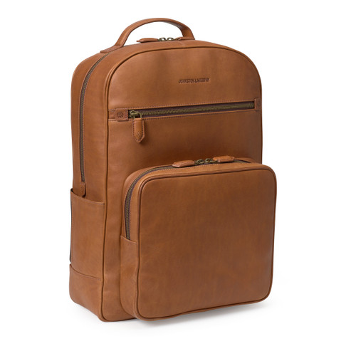 Johnston & Murphy Rhodes Backpack Brown Antique Cotton/Tan