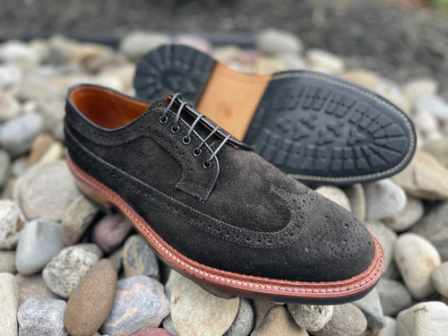 Limited Edition  Alden "Lehigh"  Long wing tip in Reverse Earth Chamois W/ Commando sole # D2527C