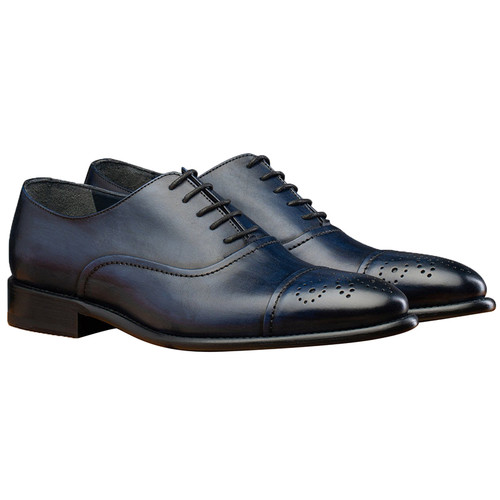 Toscana 2361 Calzoleria Cayenne Calf Cap Toe Blue Toscana 2361 Calzoleria Cayenne Calf Cap Toe Blue