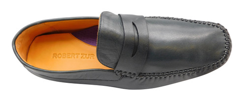 Robert Zur Men's Sven True Glove Penny Driving Moc Navy - Sherman