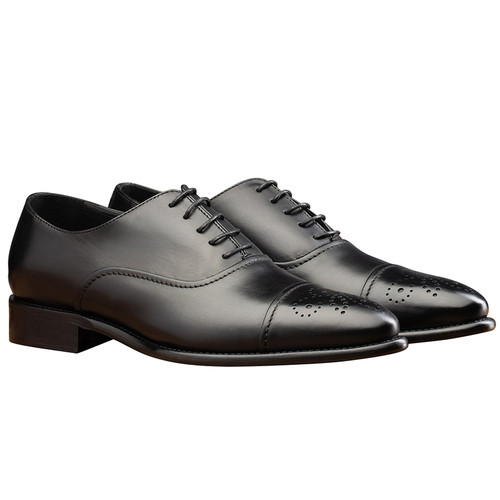 Toscana Big and Tall 2361 Calzoleria Cayenne Calf Cap Toe Black Toscana Big and Tall 2361 Calzoleria Cayenne Calf Cap Toe Black