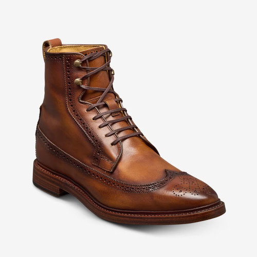  Allen Edmonds Maddox Reserve Wingtip Dress Boot Coffee Brown Leather