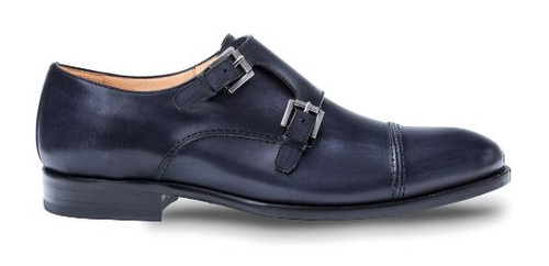 Mezlan Men's Acosta Calfskin Monk Strap Black Clearance Only