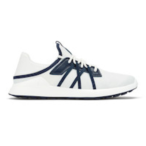 Olukai Manele Men’s Breathable Golf Shoes Bright White / Mood Indigo