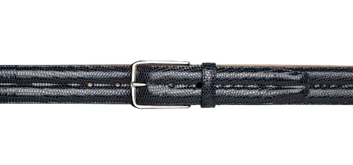  Mezlan Classic Lizard Belt black