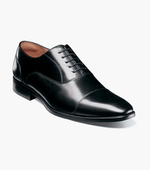 Florsheim Sorrento Lux  Cap Toe Balmoral Oxford Black